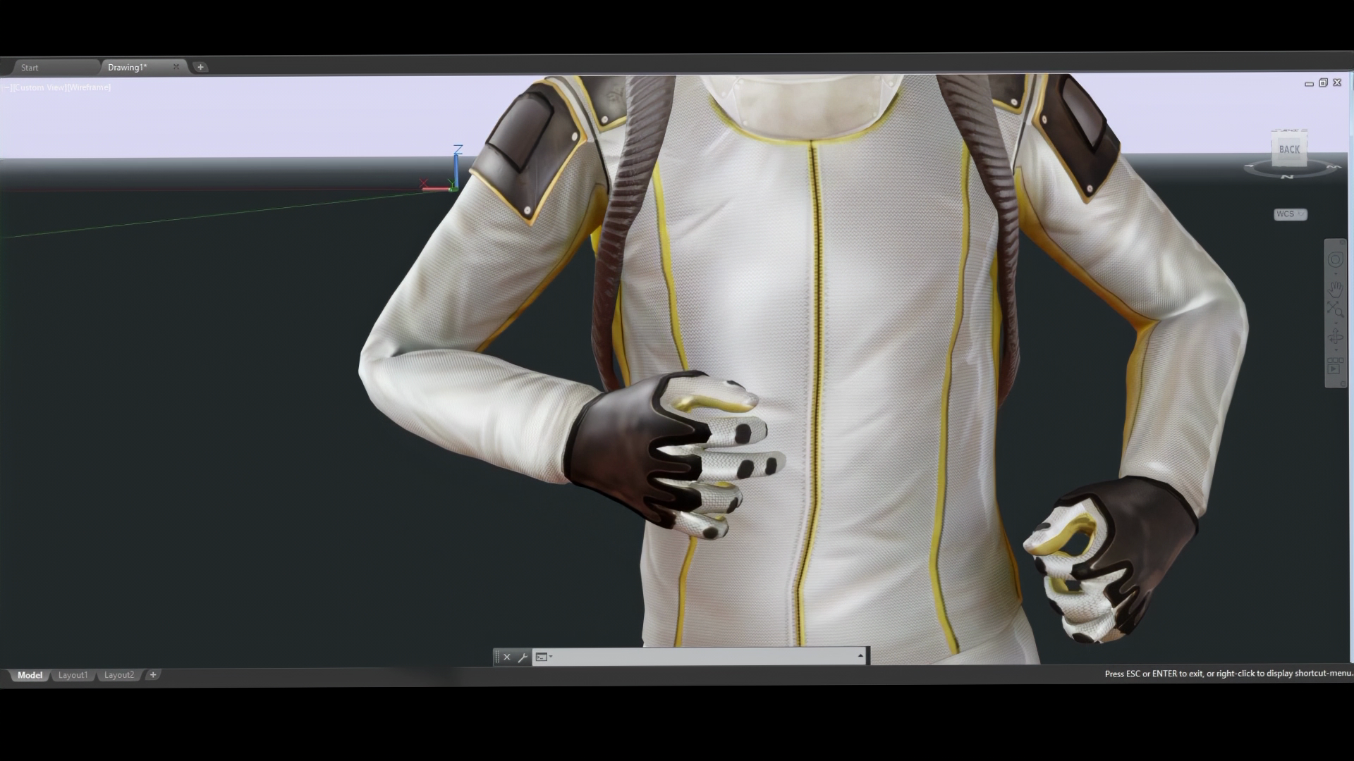 OccupyCAD, still dal machinima, Manuel Ghidini 2022