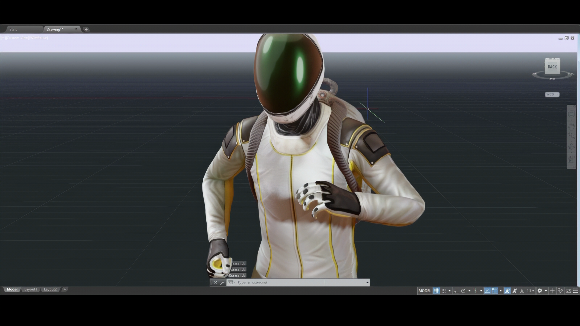 OccupyCAD, still dal machinima, Manuel Ghidini 2022