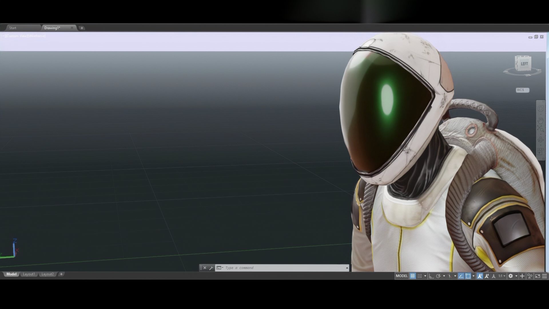 OccupyCAD, still dal machinima, Manuel Ghidini 2022